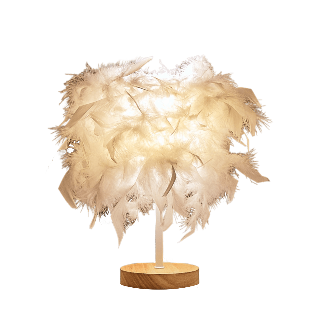 3 colori di Lampada fatta di piume – Art Dekora