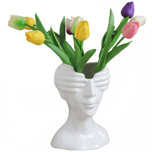 Modello singolo di "Vaso a forma di viso della dea fortuna"