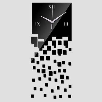 Dettagli eleganti - Orologio adesivo con quadrati per un tocco di stile. Spedizione inclusa.