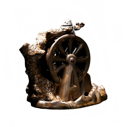 Modello singolo di "Bruciatore di incenso a forma di ruota del mulino"