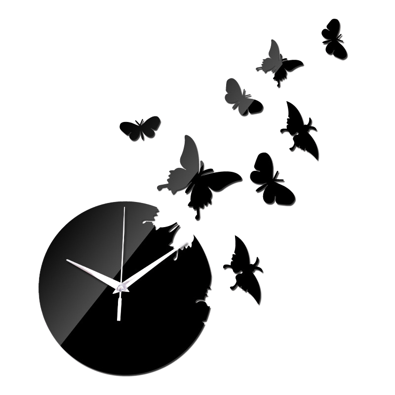 Orologio con farfalle - Un tocco di natura e modernità per la tua casa. Spedizione gratuita.