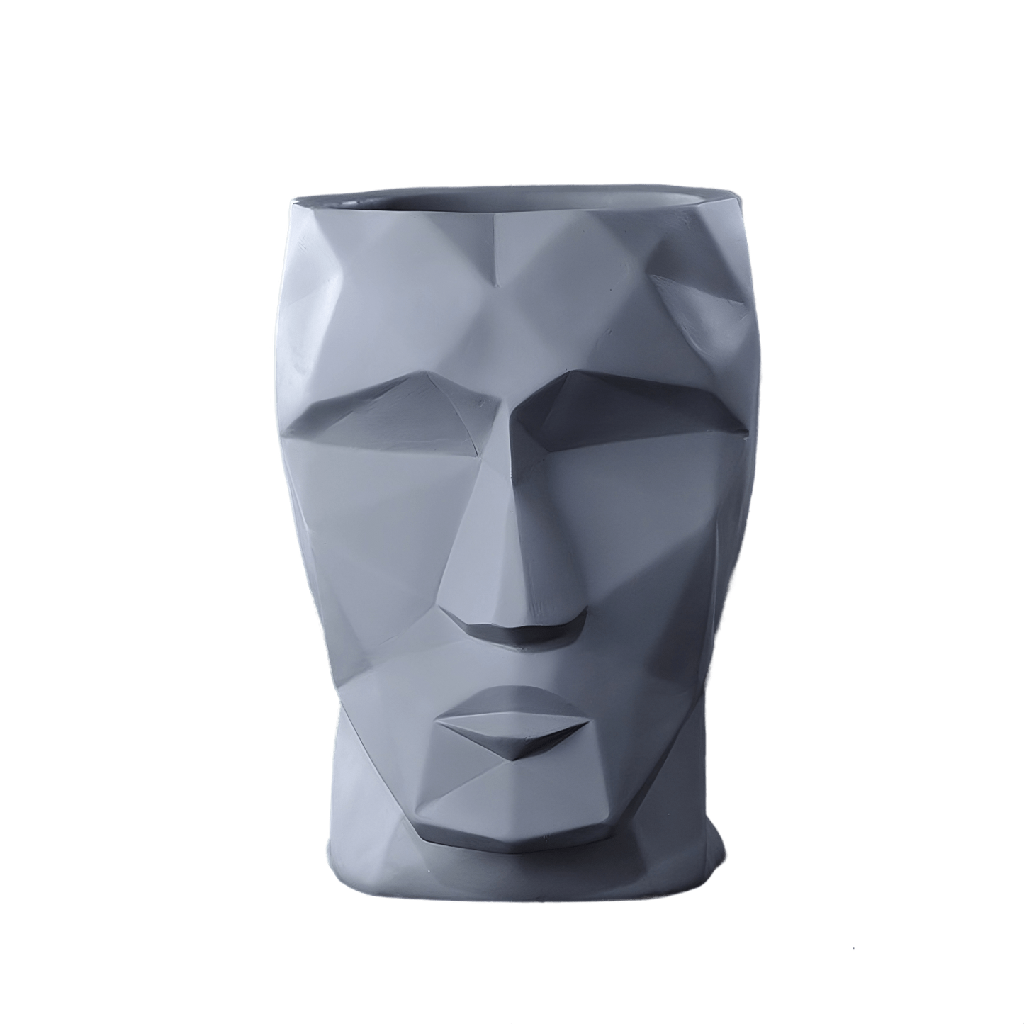 Modello singolo di "Vaso a forma di viso geometrico in stile moderno"