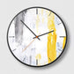 Orologio Moderno - Colore giallo - Lancette silenziose - Un tocco di creatività.