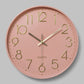 Orologio Monocromatico - Colore rosa - Movimento Silenzioso - Personalizza il tuo spazio.