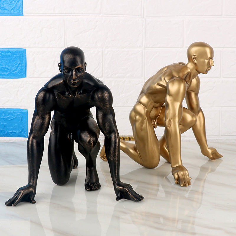 2 colori di "Statua a forma di atleta olimpico in stile neo-classico"