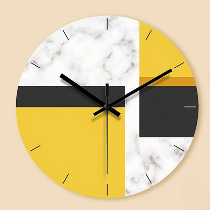 Orologio da Parete Silenzioso - Modello giallo - Decorazione Casa