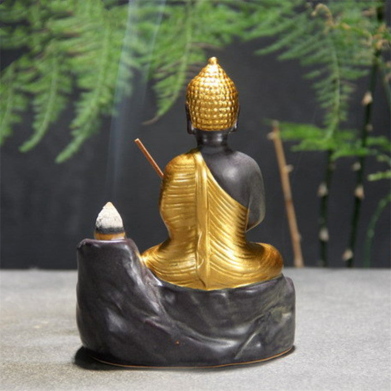 2 colori di "Bruciatore di incenso con Buddha"