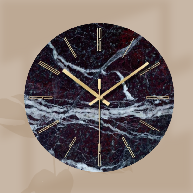 Orologio in Stile Moderno - Effetto Marmo - Lancette precise - Ideale per la tua decorazione.