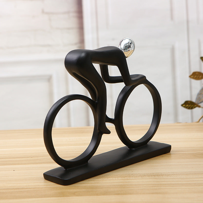 Modello singolo di "Statua a forma di ciclista in stile moderno"