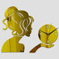 Orologio con ragazza - Colore Oro - Stile Elegante e Raffinato.
