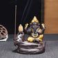 4 colori di "Bruciatore di incenso con divinità indiana della saggezza Ganesha"
