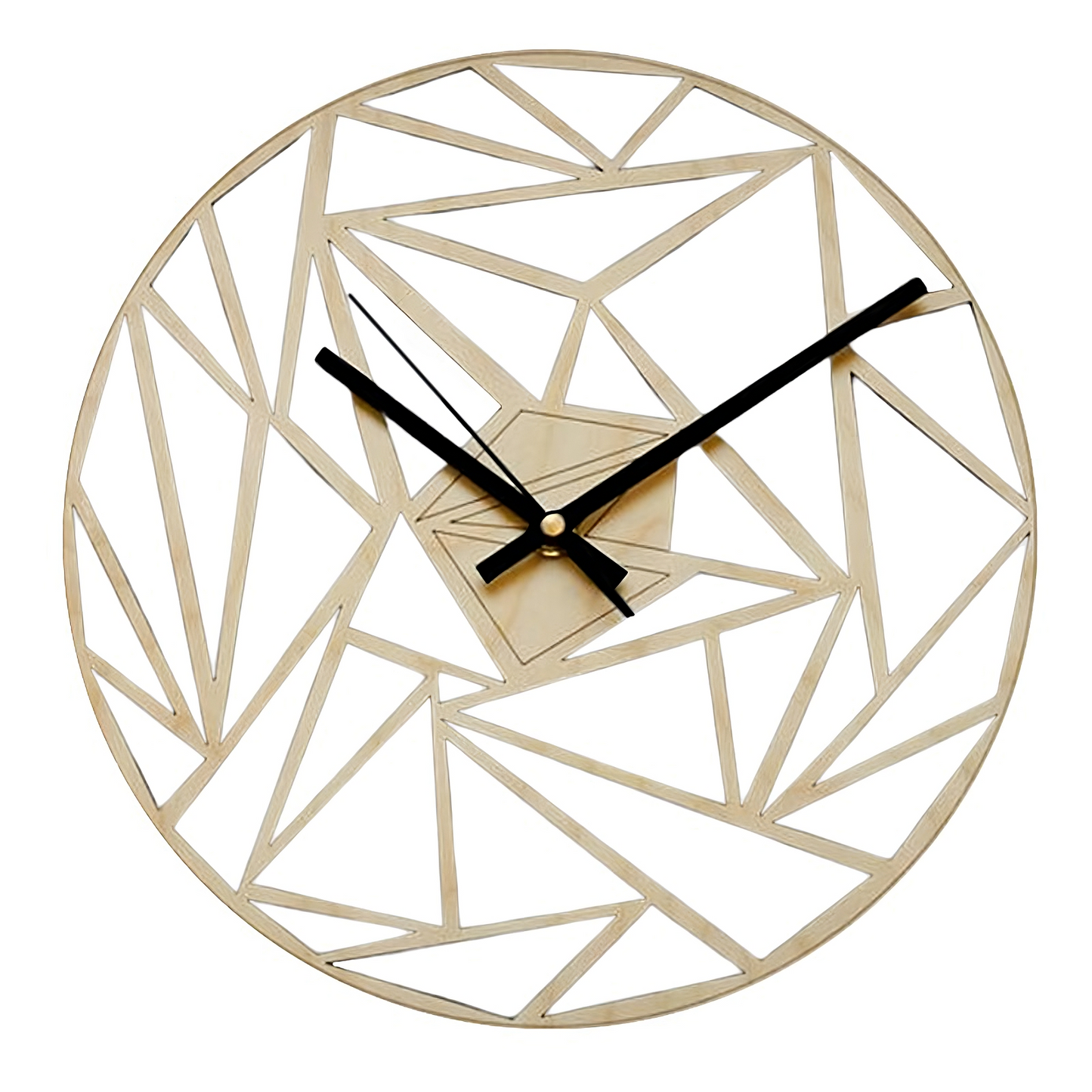 Orologio Geometrico Astratto - Dettaglio del Design - Eleganza per la tua casa.