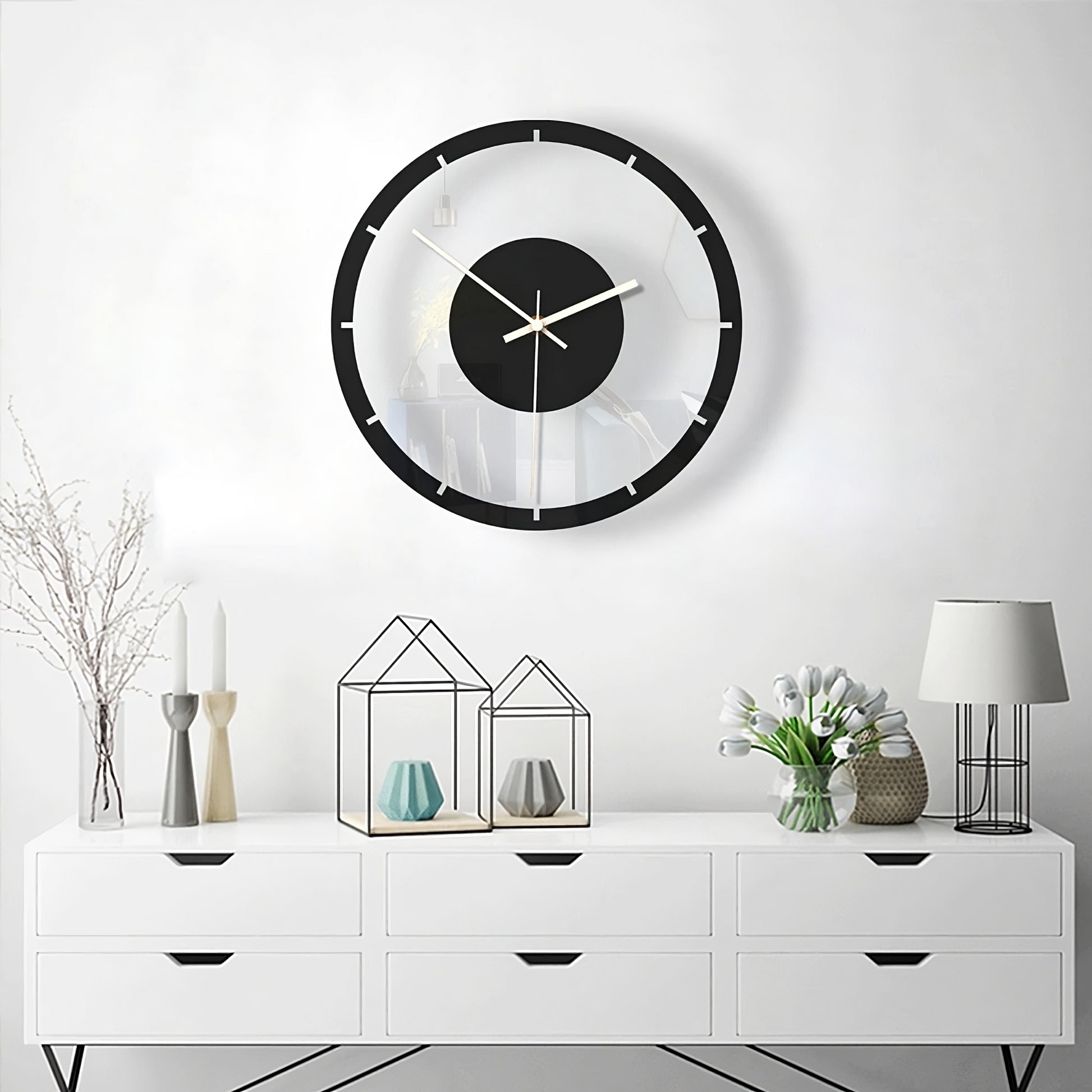 Montaggio Semplice - Orologio Minimal - Aggiungi stile futuristico alla tua casa.