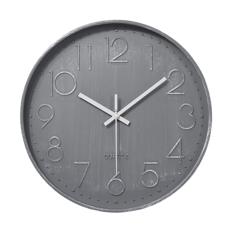 Orologio Monocromatico Minimal - Modello grigio scuro - Design industriale - Perfeziona il tuo ambiente.