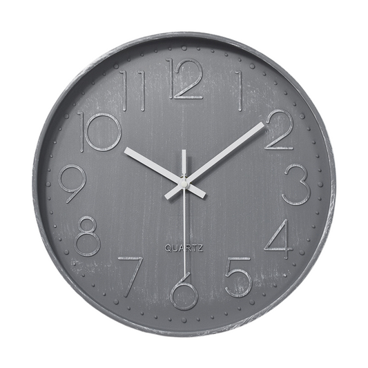 Orologio Monocromatico Minimal - Modello grigio scuro - Design industriale - Perfeziona il tuo ambiente.