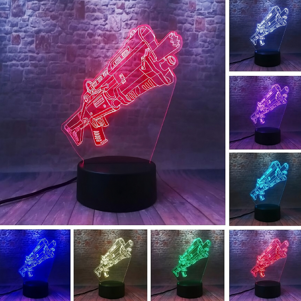 8 modelli di "Lampada 3D a tema videogiochi"