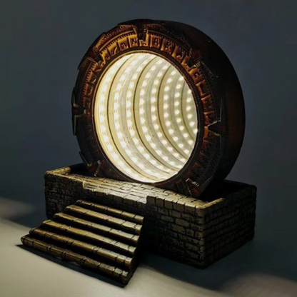Modello singolo di "Lampada a forma di teletrasporto Stargate"