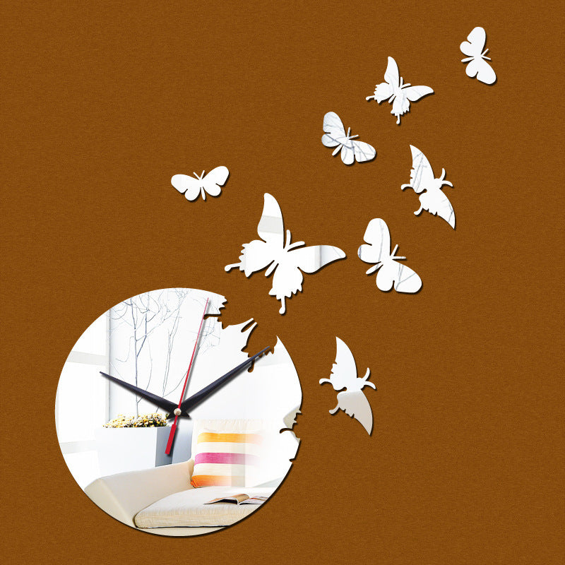 Creatività a casa - Orologio decorativo con farfalle in volo. Spedizione inclusa.