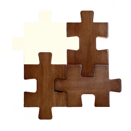 Modello singolo di "Lampada a forma di puzzle"